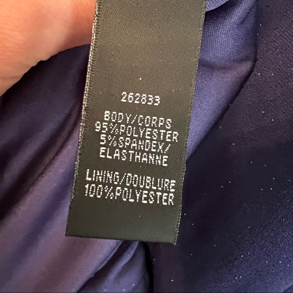 /JS Boutique/ Royal Blue One Shoulder Sparkly Dress (Large US 12) - Picture 7 of 10